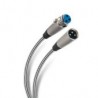Cable Auxiliar Steren Xlr Macho A Xlr Hembra 15 Metros Blanco 299-911