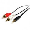 Cable Startech Audio 3.5Mm Macho A 2X Rca Macho 1.8M Mu6Mmrca