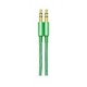 Cable Auxiliar Vorago Cab-115 Verde Metalico 3.5Mm A 3.5 Mm Bolsa