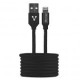 Cable Usb Macho Vorago Usb-A 2.0 Macho Compatible Con Dispositivos Apple 1M Negro Cab-119/Negro