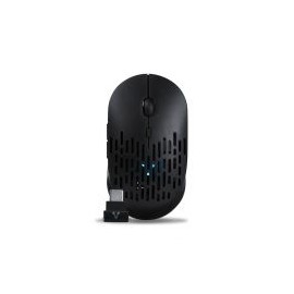 Mouse Vorago Mo-208 Óptico 2400Dpi Inalámbrico Bluetooth Y 2.4 Ghz Ligero Recargable Usb-C Negro