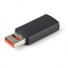 Adaptador Usb Startech.Com Con Bloqueo De Datos Usb Macho - Usb 2.0 A Hembra Negro Usbschaamf