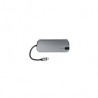 Docking Station Acteck Port X Dh670 Usb-C A Usb C 3.0 3X Usb A 3.0 Hdmi Rj-45 Plata Negro Ac-932943