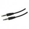 Cable X-Case De Audio Estereo 3.5Mm Macho A Macho 1.0 Mts Negro Aud35Mm1
