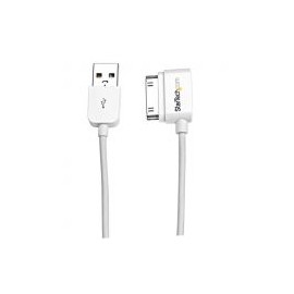 Cable 2M Conector Dock 30 Pin  Angulo Izq A Usb  Startech Usb2Adc2Ml
