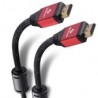 Cable Steren Hdmi 4K Con Filtros De Ferrita Y Cable Tipo Cordon De 3,6M Negro 299-812