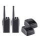 Kit De Radios Intercomunicadores Steren Rad-010 16 Canales Negro 2 Piezas