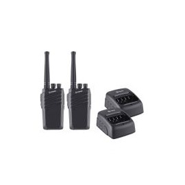 Kit De Radios Intercomunicadores Steren Rad-010 16 Canales Negro 2 Piezas