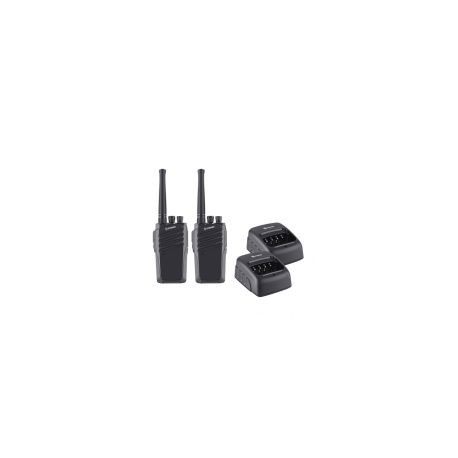 Kit De Radios Intercomunicadores Steren Rad-010 16 Canales Negro 2 Piezas
