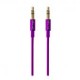 Cable De Audio Vorago Cab-108 3.5 Mm Redondo Metalico Morado Blister