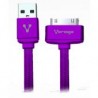 Cable Usb A Macho Vorago 30-Pin Dock Para Productos Apple 1M Morado Cab-118-Morado