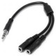 Divisor Cable Estereo P/Audifonos Splitter Y M A 2Xh Startech Muy1Mffs