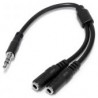 Divisor Cable Estereo P/Audifonos Splitter Y M A 2Xh Startech Muy1Mffs