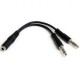 Cable Adapt Divisor Audifonos Hembra A Macho Startech Muyhsfmm