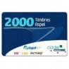 Timbres Fiscales Aspel, Sae, Incluye 2000 Timbres