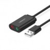 Adaptador De Sonido Externo Ugreen Usb 2.0 Black