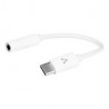Adaptador Vorago Adp-209 De Usb-C A 3.5Mm Para Salida De Audio / Entrada Microfono Blanco