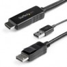 Cable Hdmi 1.4 Macho A Displayport 1.2 Macho Startech.Com 4K 30Hz 3 Metros Negro Hd2Dpmm3M