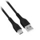 Cable Brobotix 6001776 Usb-A Macho - Usb-C Macho 1M Carga Rápida Negro