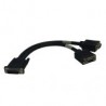 Cable Divisor Tripp Lite En ''Y'' Dms Macho A Vga 30Cm Negro P574-001