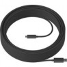 Cable Usb Logitech Usb-A - Usb-C 10000Mbit/S 25M Negro Grafito 939-001802