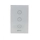 Interruptor De Luz Nextep Sencillo Wi-Fi Triple Touche Blanco Ne-266T