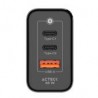 Cargador De Pare Acteck 65W 1X Usb-A / 2X-Usb C Negro Ac-935579