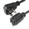 Cable Extension De Alimentacion Startech Plano 0.45M Pacf10118In