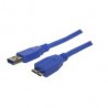 Cable Adaptador Xcase Usb3Camb100 Usb-A 3.0 Macho - Micro Usb-B Macho 1M Azul