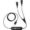 Cable Adaptador Jabra Link 265 Usb-A 2.0 A 2X Qd Macho Negro 265-09