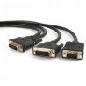 Cable 1.8M Divisor Dvi-I Macho  A Dvi-D Y Vga Hd15 Startech Dvivgaymm6