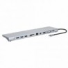 Docking Station Manhattan Usb-C 11 En 1 Con Mst Para Tres Monitores 130578