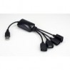 Hub Usb Xtech Xtc-320 4 Puertos Pulpo Negro