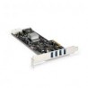 Tarjeta Pcie 4Ptos  Usb3.0 Quadbus Sata Lp4 Uasp  Startech Pexusb3S44V