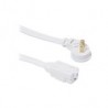 Extension Steren De 3 Contactos Para Interiores 4 Metros Blanco Ext16-4B Plana