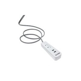Barra Muticontactos Steren 2X Salidas 2X Usb Blanco 905-3007