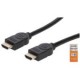 Cable Hdmi Manhattan Premium Hdmi 2.0 Macho - Hdmi 2.0 Macho 4K 60Hz 3M Negro 355353