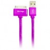 Cable Vorago Cab-118 Usb-Apple Dock 1 Metro Rosa Bolsa