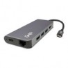 Adaptador Ghia Multipuertos Usb-C 3.1 - Hdmi / Rj45 / Usb 3.1 / Micro Sd / Sd / C Pd Gris Adap-20