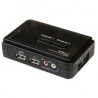 Juego Kit Kvm 2Ptos Usb Audio Video Vga Startech Sv211Kusb