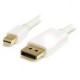Cable 2M Mini Displayport 4K  1.2 A Dp Blanco  Startech Mdp2Dpmm2Mw