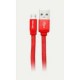 Cable Usb Vorago Cab-113 Rojo Usb 2 A Micro Usb 1.0 Metros Bolsa