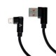Cable Vorago Cab-305 Usb A Micro Usb 2.4A1M 90 Grados Negro