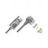 Cable Dual Micro Usb/Lightning Blackpcs Plata 1M Lateral Casmlpml-2