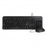 Kit Teclado Y Mouse Vorago Alambrico Multimedia Usb Negro (Km-107)