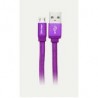 Cable Usb Vorago Cab-113 Morado Usb 2 A Micro Usb 1.0 Metros Bolsa