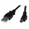 Cable 2M Mini Usb B A Usb A  Acodado Hacia Arriba Startech Usbamb2Mu