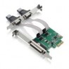 Tarjeta Controladora X-Media Serial Pcie De 2 Puertos Db9 Rs232 Y 1Puertos Db25 Paralelo Xm-Pex-1P2S