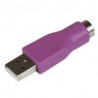 Adaptador De Teclado Ps/2   A Usb Hembra A Macho  Startech Gc46Mfkey