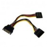 Cable  Bifurcador Sata  0.15M Divisor Alimentaci¢N  Startech Pyo2Sata